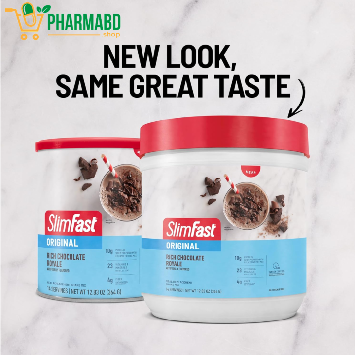 SlimFast Meal Replacement 364 gram Powder, Original Rich Chocolate ...