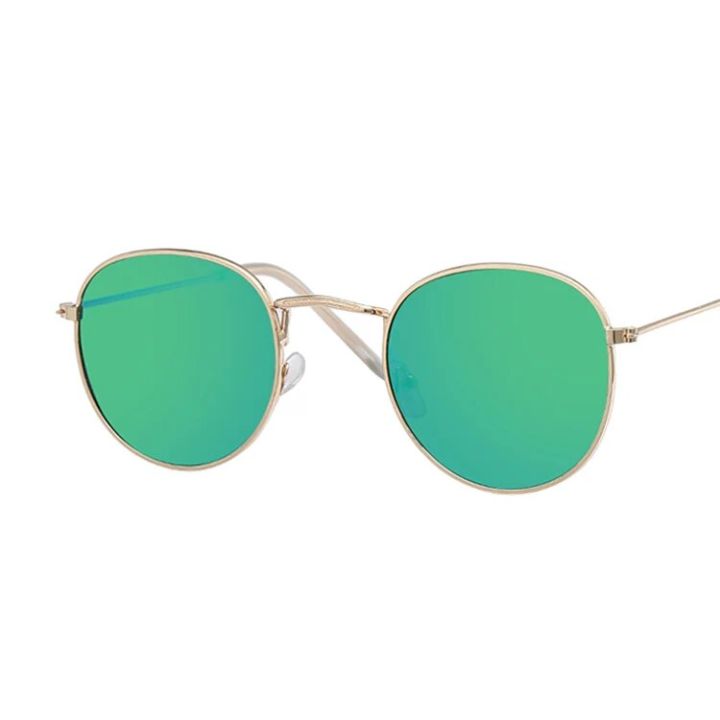 【Beiver Jewelry Store  】Classic Round Sunglasses Women/Men Small Vintage Retro Sun Glasses Driving Metal Eyewear Oculos De Sol