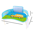 Portable Baby Car Mounted Child Safety Seat Dining Plate Multi-Function Drawing Table Waterproof Cart Cartoon Tray Easy to Use. 