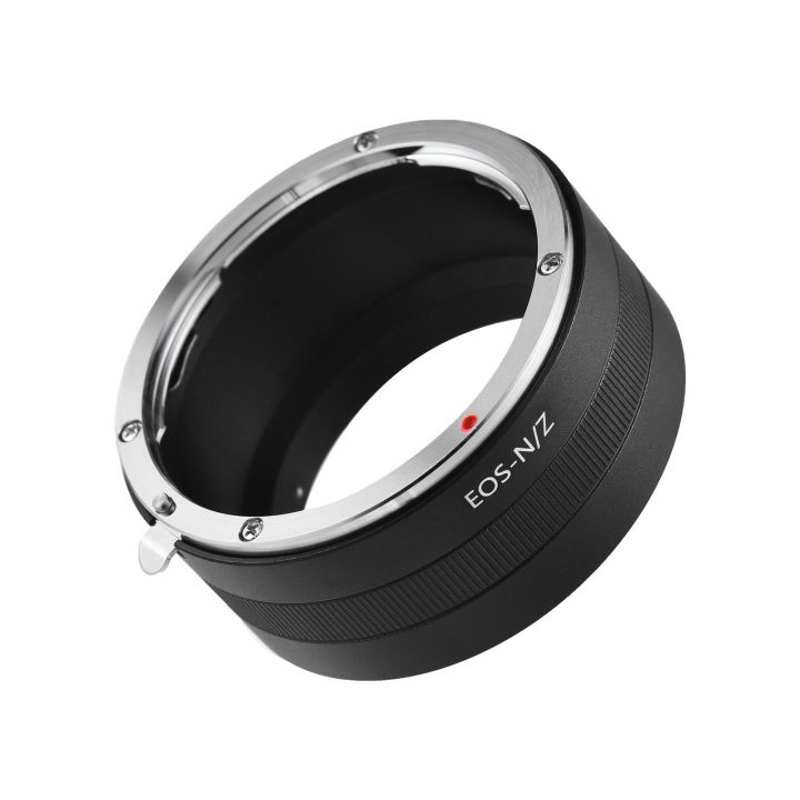 Manual Lens Mount Adapter Ring for Canon EF Mount Lens to Nikon Z5/Z6/Z7/Z50 Z-Mount Mirrorless Camera - black