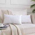 cotton Fiber White Cushion 20x12 Inch 2 Pcs.