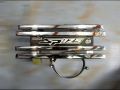 (Honda SP-125) S.S Silencer Guard or  Silencer Cover silver Box khacha. 