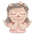Silicone Mold Flower Fairy Prayer Flower Pot Resin Yellow. 