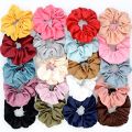 Silk Scrunchie Hair Band for girls 2-Pieces. 