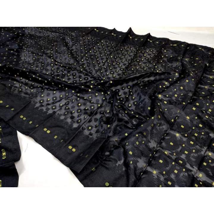 Multicolor Rich Fabric Weightless Tangail Jamdani Saree for Women Many Colours Available