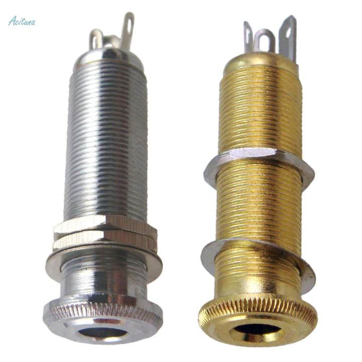 2Pcs%20Threaded%20Cylinder%20Output%20Input%20Guitar%20Jack%20Plug%20Socket%201/4"%206.35mm%20A+B%20-%20Image%208