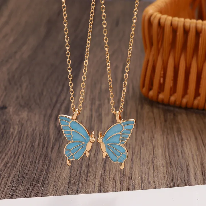 Creative%20Double%20Butterfly%20Necklace%20Charm%20Clavicle%20Chain%20Couple%20Necklace%20Friendship%20Butterfly%20Pendant%20Bff%20Necklace%20for%20Women%20Girls%20Best%20Friend%20Valentine's%20Gift%20-%20Image%205