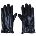【Limited edition】 Winter Leather Gloves Full Finger Motorcycle Driving Warm Screen Huiye. 