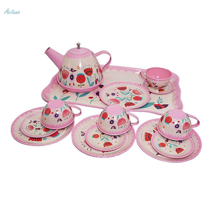 Kids%20Tea%20Set%20for%20Little%20Girls%20Kitchen%20Pretend%20Play%20Toy%20Teapot%20Cups%20Dishes%20Role%20Play%20Afternoon%20Tea%20-%20Image%204