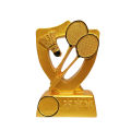 Celebrate Sporting Achievements With The Exclusive Badminton Tournament Sports Trophy Combo - Trophy Set. 