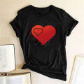 Couple T Shirts for Boyfriend and Girlfriend Love Short Sleeve Sweet Tee Shirt Femme 2021 Valentine's Day Tops Women Clothes.