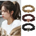 Elastic Hair Bands for Girls Simple Heart Ponytail Scrunchie Rubber Band Hair Ties Headband Hair Accessories. 