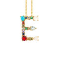 【Hey my home】26 English Alphabet Letter Multicolor Rhinestone Inlaid. 