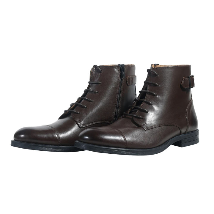 Leather Ankle Boot for Men-Wpno-50003