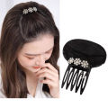 1pcs Rhinestone Invisible Fluffy Sponge Hair Clip Front Hair Line Volume Base Puff Cushion Hair Bun Hair Styling Hair Hairpin. 