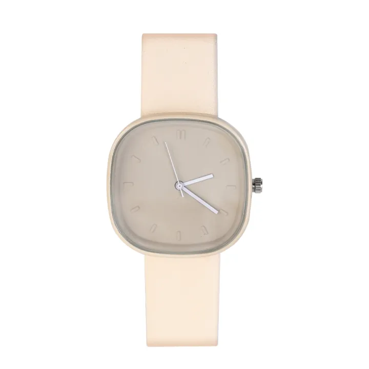 Japanese%20Minimalist%20Style%20Niche%20Design%20Creative%20Fashionable%20Macaron%20Color%20Square%20Watch%20Multicolored%20PU%20Watchband%20Quartz%20Watch%20Women%20Casual%20Watch%201Pcs%20-%20Image%209