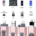 U disk 4-in-1 mobile phone OTG flash drive is suitable for Apple Android computer typec cross-border 128G 1T U disk. 