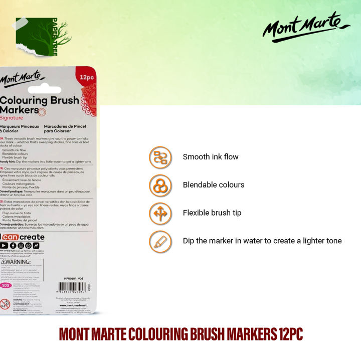 Mont%20Marte%20Colouring%20Brush%20Markers%2012pc%20-%20Image%202