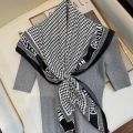Silk Scarf Scarftop Headwraps For Women Vintage Four Seasons Hair Scarve 90*90cm Hijab Foulard Bandana Femme Headscarf. 
