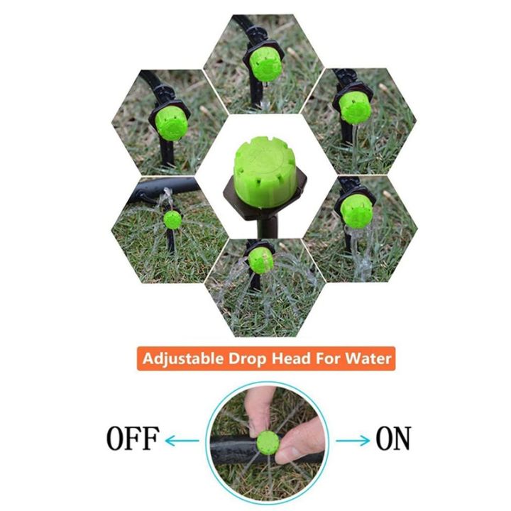BRADOO-100Pcs%201/4Inch%20Adjustable%20Micro-Type%20Drip%20Irrigation%20System%20Watering%20Sprinklers%20Anti-Clogging%20Emitter%20Garden%20Supplies%20-%20Image%207