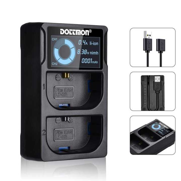 Canon%20LP-E6%20Dual%20Charger%20for%2060D%2070D%2080D%206D%207D%20Camera%20-%20Image%202