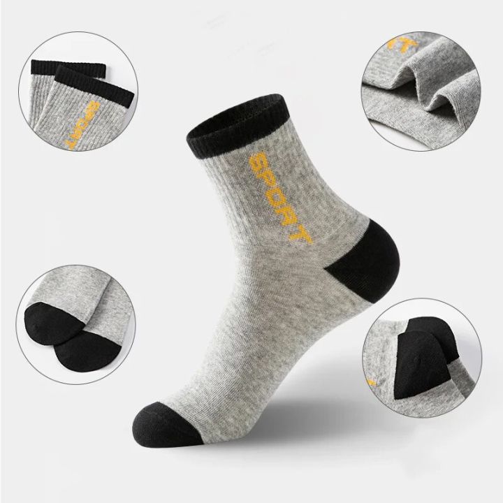 5pairs%20Mens%20Socks%20Spring%20Autumn%20Men%20Long%20Tube%20Cotton%20Socks%20Male%20Sweat-absorbent%20Casual%20Deodorant%20Sports%20Socks%20Teenager%20Boys%20Gift%20-%20Image%204