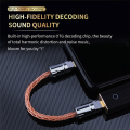 OTG Cable Adapter Type-C to Type-C Cable Double-Headed Headphone Decoding Earphone Sound Card Cable for Huawei/Samsung HiFi.