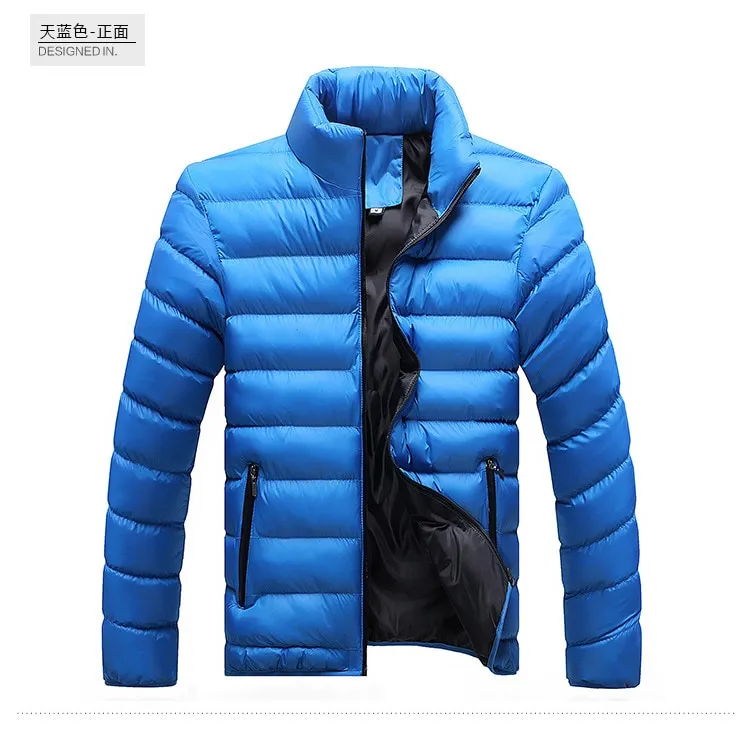 M-6XL Winter Jacket Men Fashion Stand Collar Male Parka Jacket