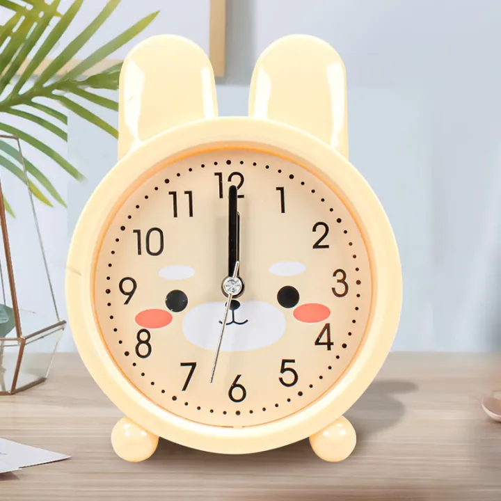 Alarm Clock Student Kids Simple Fashion Silent Bedside Bedroom Wake Up ...
