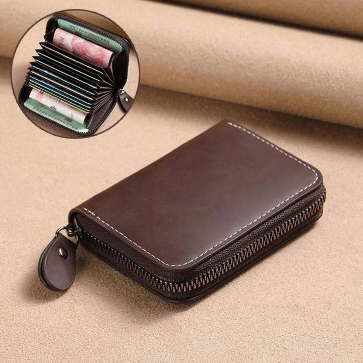 Soft%20Leather%20Men's%20Card%20Holder%20Large%20Capacity%20Anti-Demagnetization%20Compact%20Wallet%20-%20Image%202