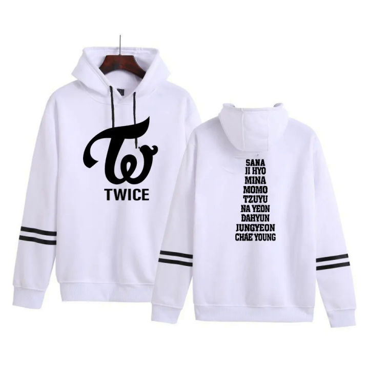 TWICE kpop Hoodies Sweatshirt Fleece Letters Printed Hoodie