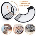 Vivifying Cat Cone, Adjustable Recovery Pet Cone, Lightweight Plastic Elizabethan Collar for Cats, Mini Dogs and Rabbits. 