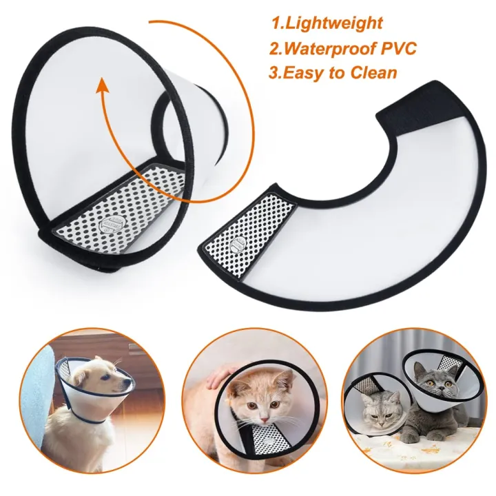 Vivifying%20Cat%20Cone,%20Adjustable%20Recovery%20Pet%20Cone,%20Lightweight%20Plastic%20Elizabethan%20Collar%20for%20Cats,%20Mini%20Dogs%20and%20Rabbits%20-%20Image%206