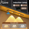 Auoyo Night Light 20/40/60/80 CM LED Night Light Human Sensing Light Strap 3 Color Dimming Wireless Motion Sensor Cabinet Light USB Rechargeable Ultra Thin Magnetic Wardrobe Lamp for Room Closet Kitchen.