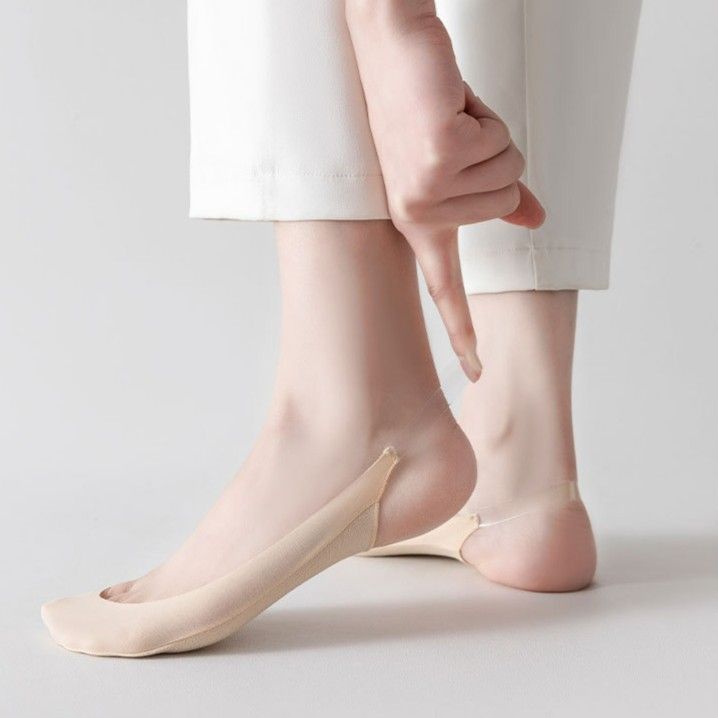 Invisible Socks High Heels Special Socks Ice Silk Toe Half Socks Women's Summer Thin Low Cut Socks Sling Low-Cut Non-Slip Tight