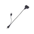 Laptop Hard Disk Drive Converter Cable-2 x SATA Hard Disk Drive Converter Cable-Black. 