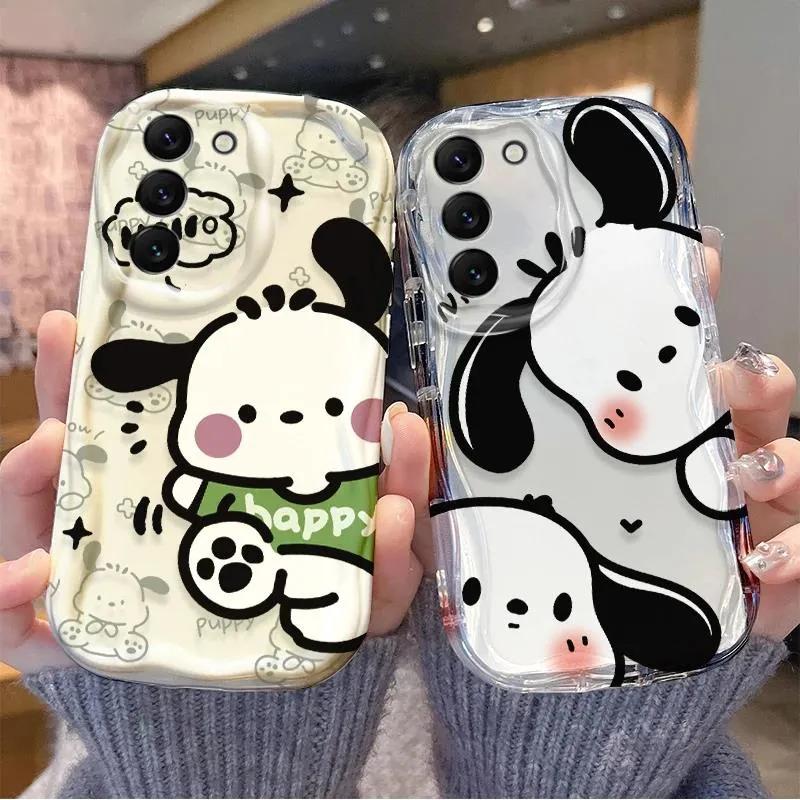 Cute Sanrio Pochacco Phone Case For Samsung Galaxy S24 S23 S22 S21Ultra  Plus FE A73 A72 A71 A55 A54 A53 A52 Wave Silicone Covers | Daraz.com.bd