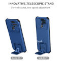 Quiberk for Infinix Smart 6 Phone Case Slide Camera Cover Kickstand Hard Shockproof Armor Back Casing. 