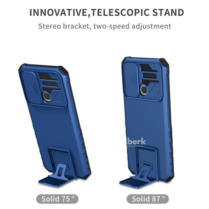 Quiberk%20for%20Infinix%20Smart%206%20Phone%20Case%20Slide%20Camera%20Cover%20Kickstand%20Hard%20Shockproof%20Armor%20Back%20Casing%20-%20Image%203