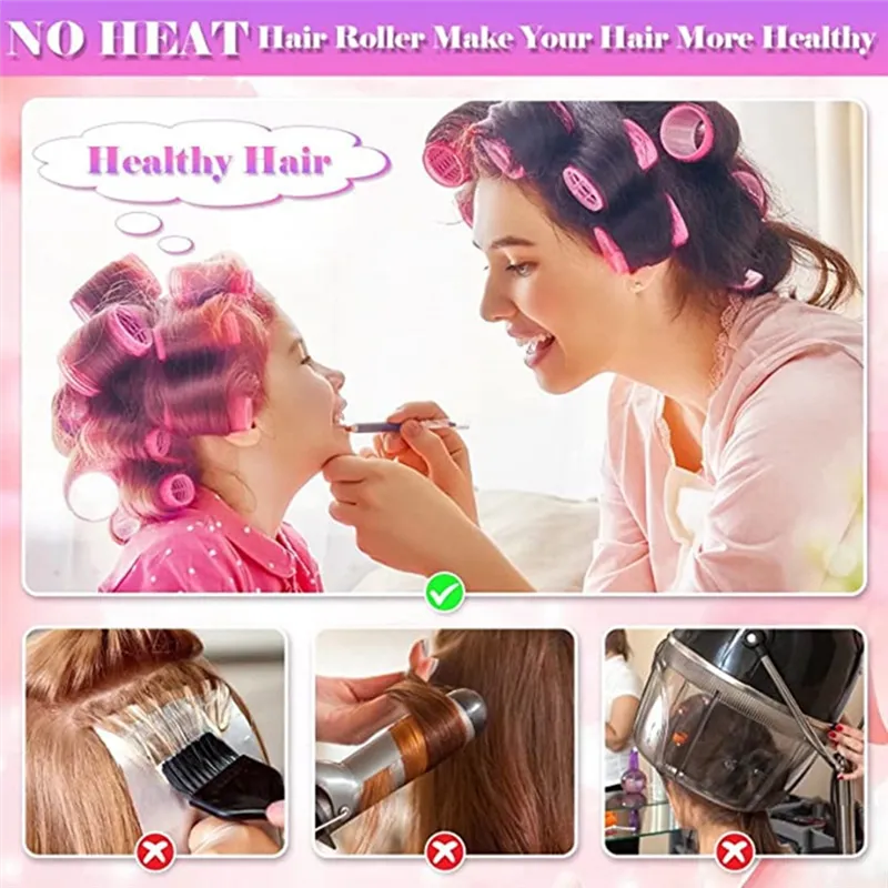 Self-Grabbing Hair Curler Suitable for Long, Medium and Thin