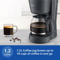 Philips HD7430/90 Drip Coffee Maker – 1000W | Auto Shut-Off | Aroma Twister | Compact Design | Official Philips Product.