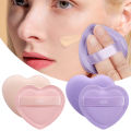 Powder Puff Foundation Cream Blending Cosmetic Candy Color Heart Shaped Puff Makeup Sponge Face.
