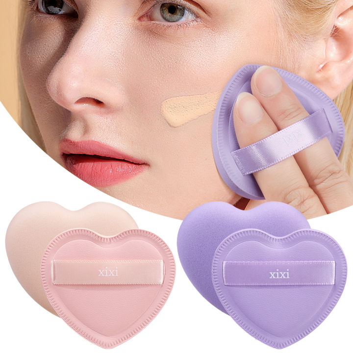 Powder%20Puff%20Foundation%20Cream%20Blending%20Cosmetic%20Candy%20Color%20Heart%20Shaped%20Puff%20Makeup%20Sponge%20Face%20-%20Image%202