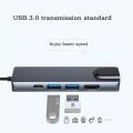 Type-C Hub to 100Mbps RJ45 Ethernet 4K HDMI USB 3.0 2.0 C PD Dock Station for MacBook iPad Samsung S20 Xiaomi 10. 