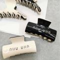 Hair accessories, Miumiu women's acetic acid grip large shark clip, 2024 new high-end hair clip. 