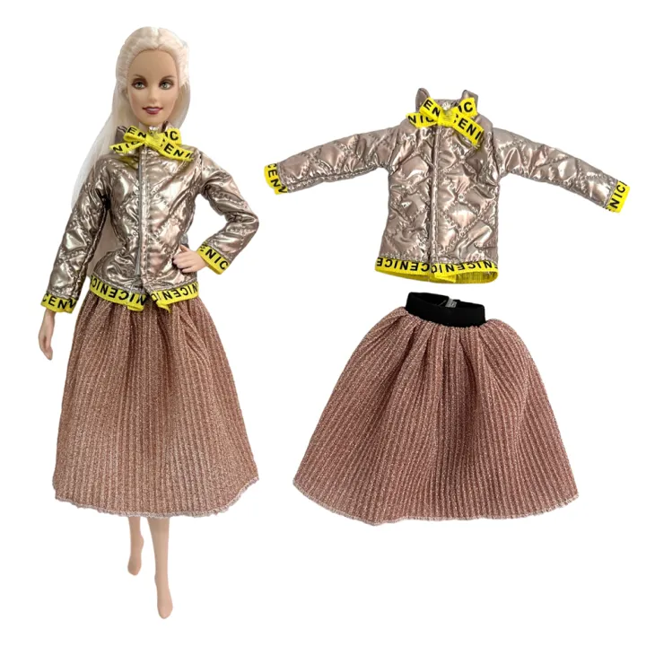 New%20Mix%20Style%201%20Pcs%20Fashion%20Dress%20Party%20Skirt%20For%201/6%20Doll%20Coat%20Outfit%20Modern%20Clothes%20For%20Barbie%20Doll%20Accessories%20Toys%20JJ%20-%20Image%203