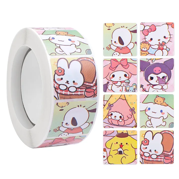 500Pcs/Roll%20Cartoon%20Cute%20Roll%20Stickers%20Sanrio%20Kulomi%20Melody%20Teacher%20Children%20Reward%20Stickers%20Gift%20-%20Image%209