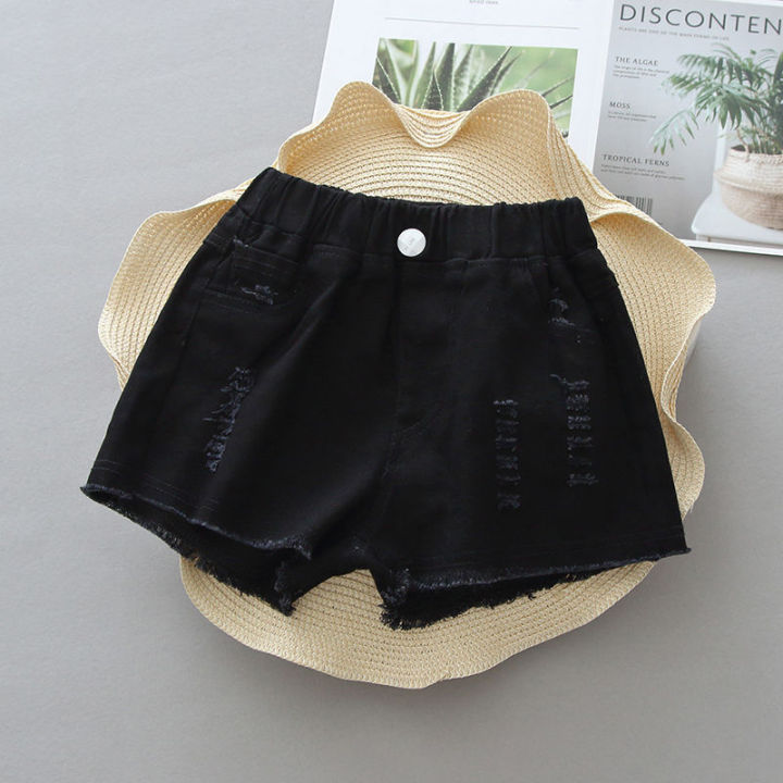 Baby%20Girl%20Shorts%20Jeans%202024%20Summer%20Kids%20Korean%20Version%20Denim%20Pants%20High%20Waist%20Casual%20Trousers%20Girl%20Ripped%20Jeans%20For%202%20To%2012%20Year%20-%20Image%204