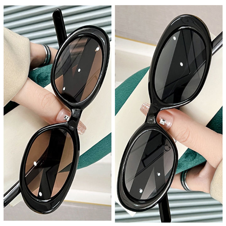 Fashion%20Trend%20Small%20Frame%20Oval%20Shape%20Sunglasses%20For%20Men%20Women%20Vintage%20Outdoor%20Leisure%20Sunglasses%20Street%20Photography%20Props%20-%20Image%203