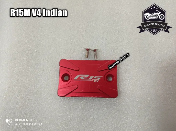 Motorcycle%20CNC%20Aluminum%20Rear%20Brake%20Fluid%20Reservoir%20Cap%20Cover%20For%20YAMAHA%20R15M%20V4%20Indian%20(%20Red%20Color%20)%20-%20Image%204
